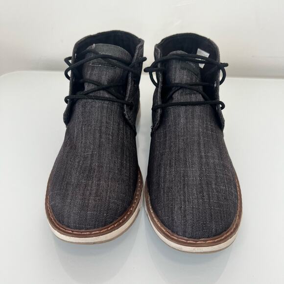 Toms Navi Black Crosshatch Denim Boots - Men\'s Size 10 main image 9